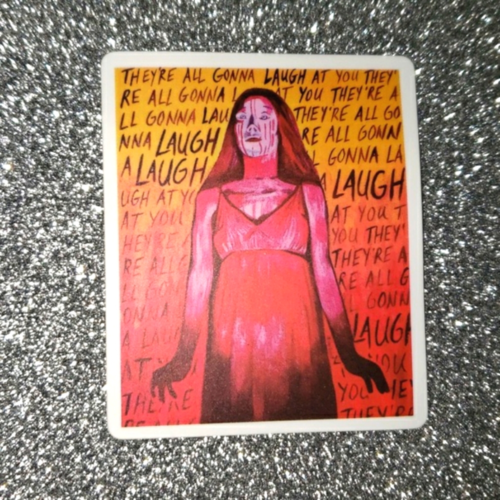 HORROR MOVIE waterproof sticker Carrie